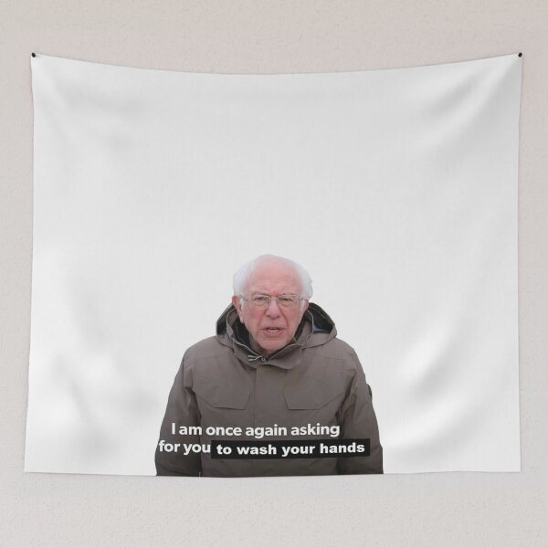 Item preview, Bernie: I Am Once Again Asking You To WASH YOUR HANDS designed and sold by lyneprints.