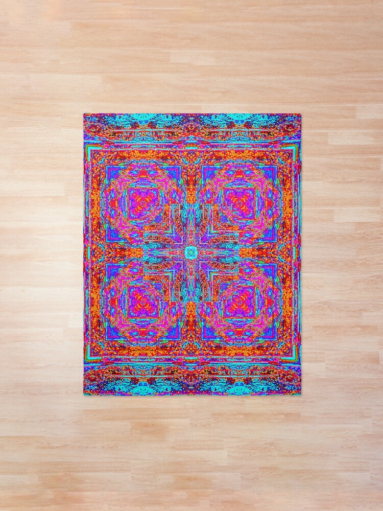 "Square Faux Persian Rug" Comforter by DVanSiceartist Redbubble