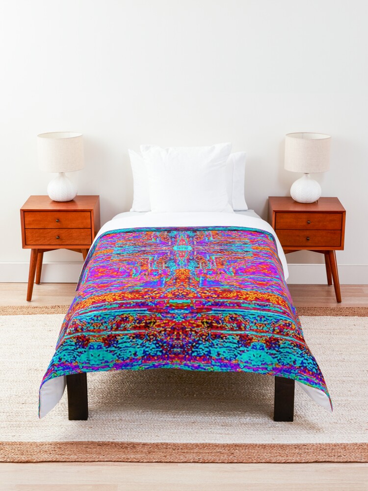 "Square Faux Persian Rug" Comforter by DVanSiceartist Redbubble