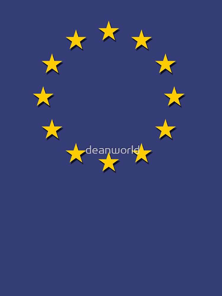 Europe - I Love The European Union ~ EU Flag T-Shirt Drapeau Design by deanworld