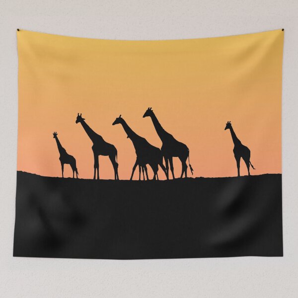 Item preview, Herd of Giraffes Walking the Savanna designed and sold by davidcaddy.