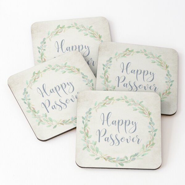 Item preview, Happy Passover - Hebrew Kasher veSameach Art designed and sold by Amber Dove Studio.