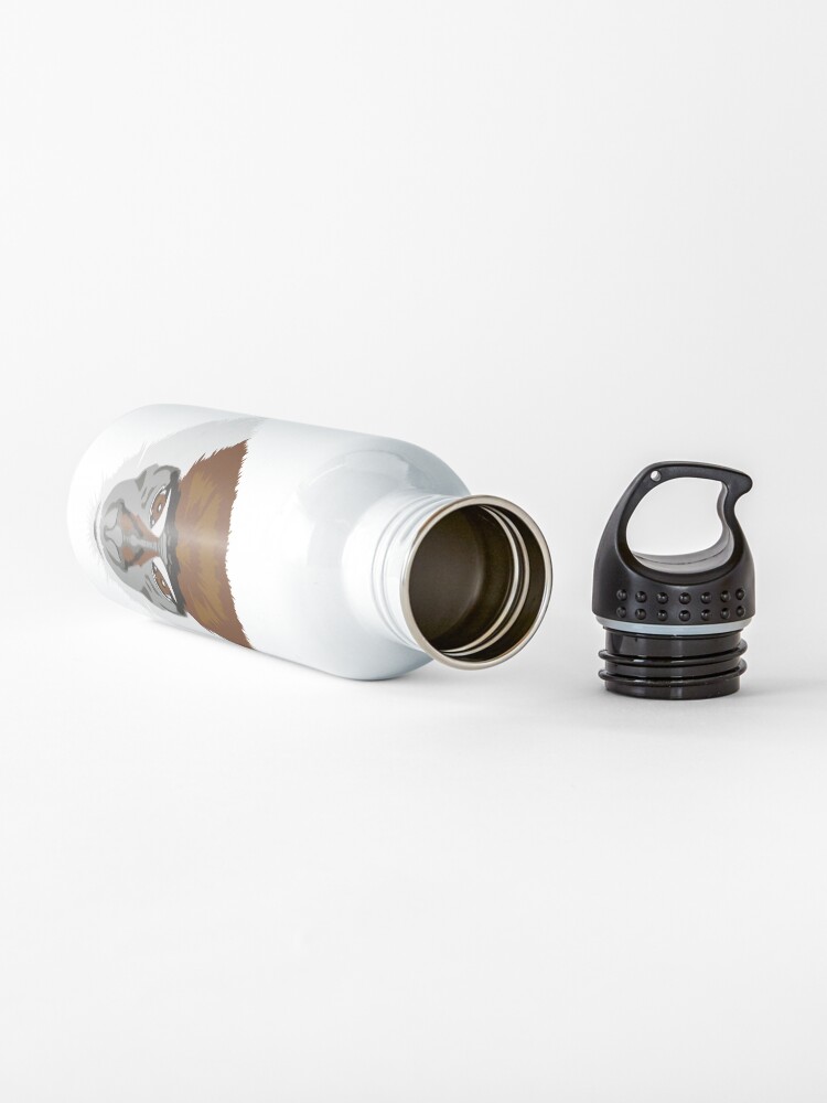 Alternate view of Red-capped Mangabey Face Water Bottle