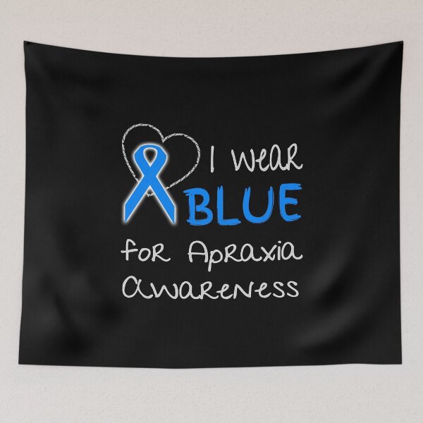 Item preview, I Wear Blue for Apraxia Awareness Ribbon Graphic design designed and sold by nikkidawn74.