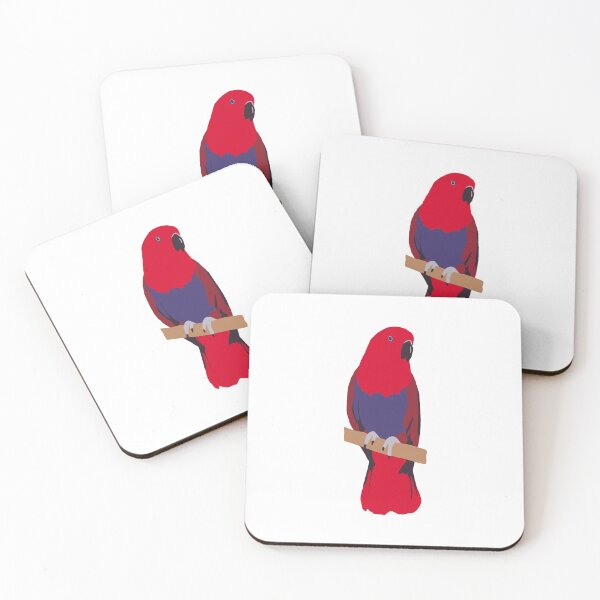 Item preview, Eclectus Parrot portrait - female designed and sold by GeoCreate.