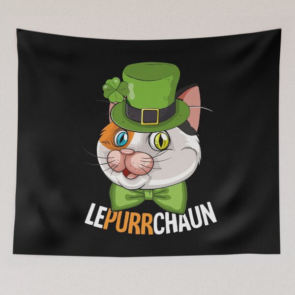 Item preview, Leprechaun Cat Costume Cat Lovers St Patricks Day Cat designed and sold by 2blackcherries.