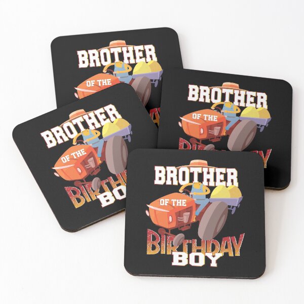 Item preview, Brother Of The Birthday Boy Farmer Tractor B-day Party graphic designed and sold by Grabitees.