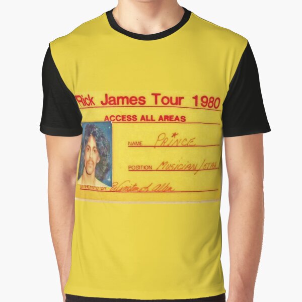 Item preview, Prince's Tour Credentials For Rick James' 1980 Fire It Up Tour  designed and sold by ColSmokie.
