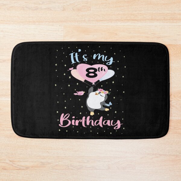 Item preview, It's My 8th Birthday Penguin Girl 8 Years Old B-day graphic designed and sold by Grabitees.
