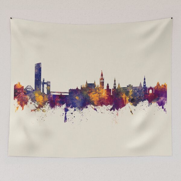 Item preview, Sevilla Spain Skyline designed and sold by ArtPrints.