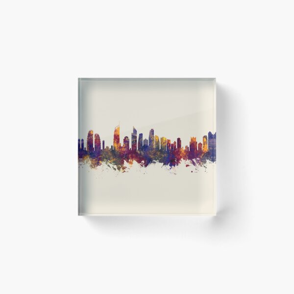 Item preview, Gold Coast Australia Skyline designed and sold by ArtPrints.