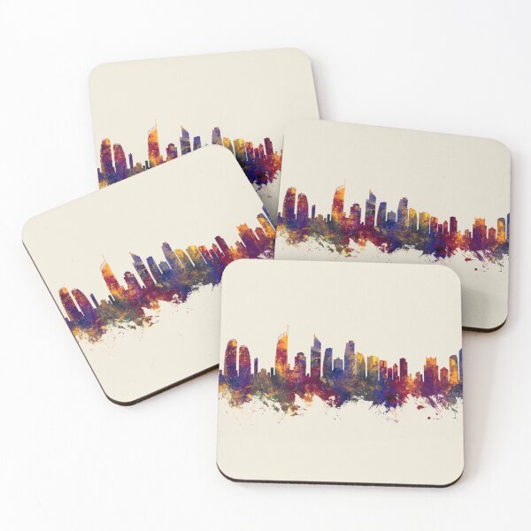 Item preview, Gold Coast Australia Skyline designed and sold by ArtPrints.