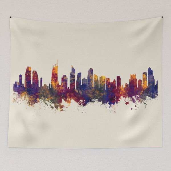 Item preview, Gold Coast Australia Skyline designed and sold by ArtPrints.