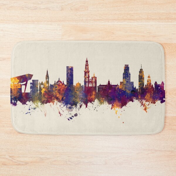 Item preview, Antwerp Belgium Skyline designed and sold by ArtPrints.