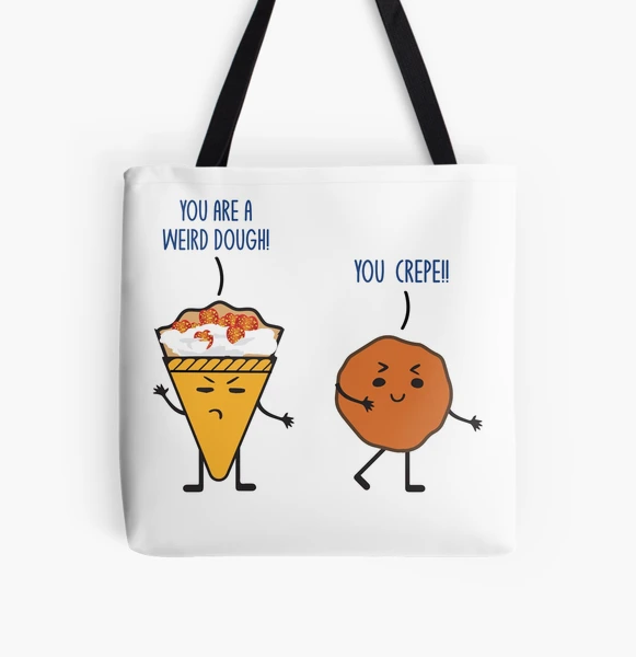 I Just Want Peach And Quiet Funny Fruit Puns Tote Bag | Zazzle
