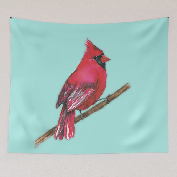 Item preview, A Northern cardinal watercolor designed and sold by Bwiselizzy.