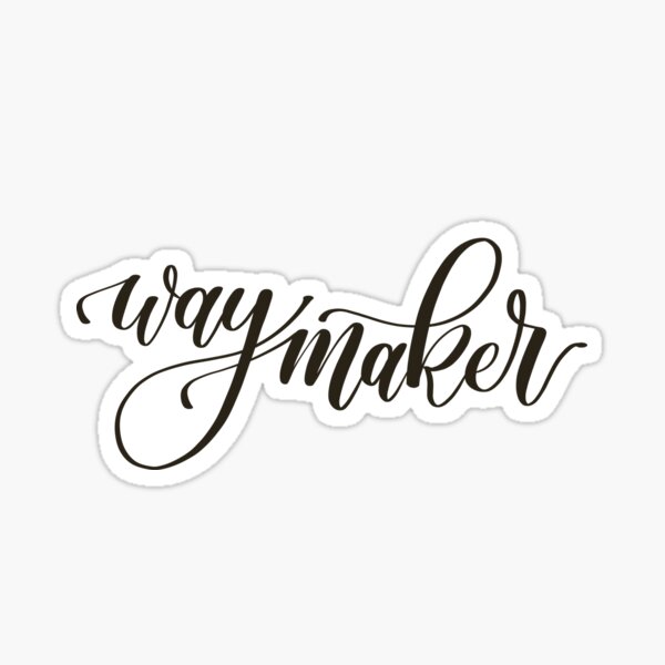 Item preview, Way maker lettering designed and sold by PearlOfGod.