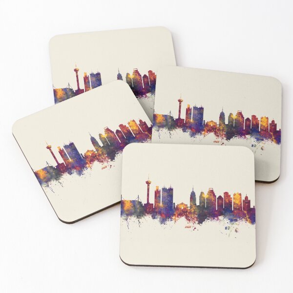 Aperçu de l'œuvre San Antonio Texas Skyline créée et vendue par ArtPrints.