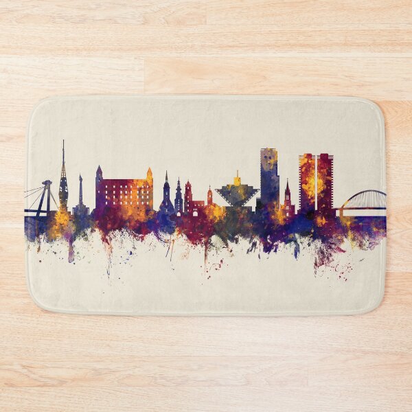 Item preview, Bratislava Slovakia Skyline designed and sold by ArtPrints.