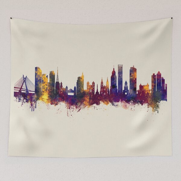 Item preview, São Paulo Skyline Brazil designed and sold by ArtPrints.