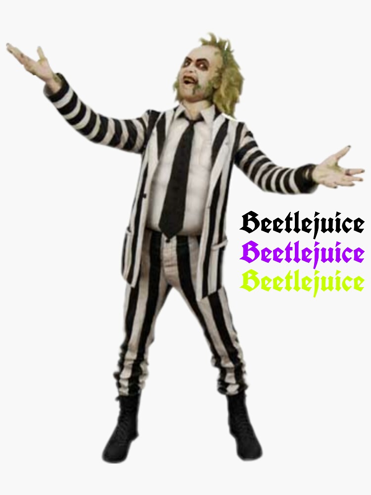 Beetlejuice Sticker for Sale by Ziggy Stardust