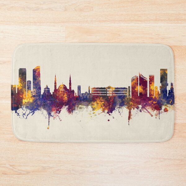 Item preview, Beirut Lebanon Skyline designed and sold by ArtPrints.