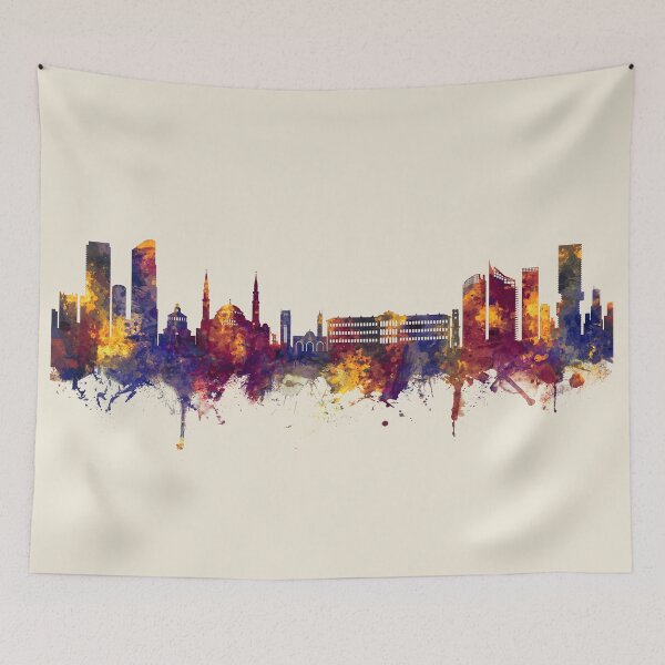 Item preview, Beirut Lebanon Skyline designed and sold by ArtPrints.