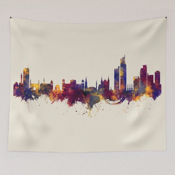 Artikelvorschau, Karachi Pakistan Skyline entworfen und verkauft von ArtPrints.
