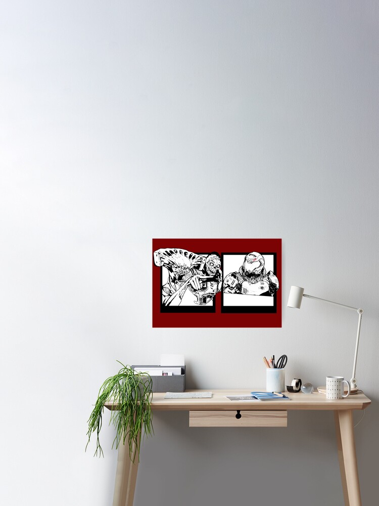 Demon Slayer In White Poster By Thelunmoon Redbubble