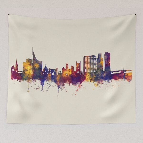 Artikelvorschau, Reading England Skyline entworfen und verkauft von ArtPrints.