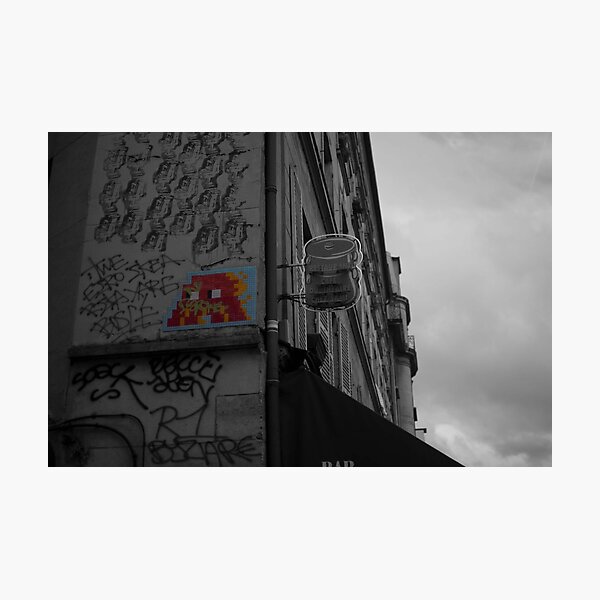 Space Invader Photographic Print