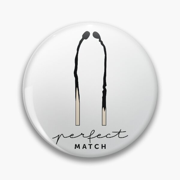 Item preview, Perfect Match Soulmates Couple Design with Burned Matchsticks designed and sold by RPuniquedesigns.