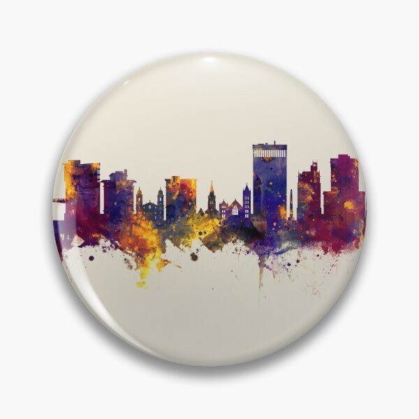 Item preview, Asheville North Carolina Skyline designed and sold by ArtPrints.