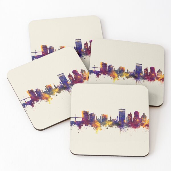 Item preview, Asheville North Carolina Skyline designed and sold by ArtPrints.