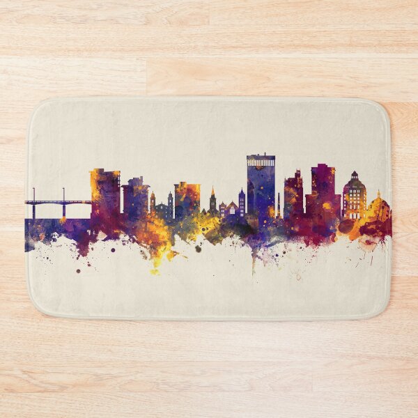 Item preview, Asheville North Carolina Skyline designed and sold by ArtPrints.