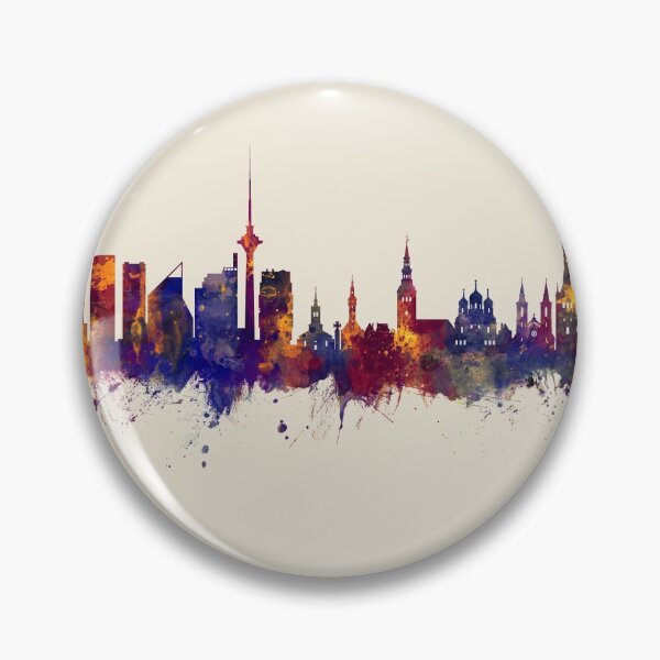 Item preview, Tallinn Estonia Skyline designed and sold by ArtPrints.