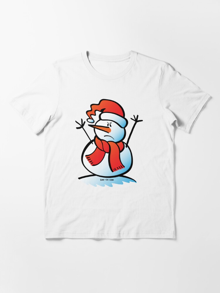 angry snowman t shirt