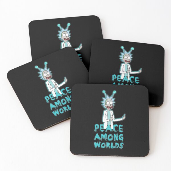 Rick and Morty Peace Among Worlds Coasters (Set of 4)