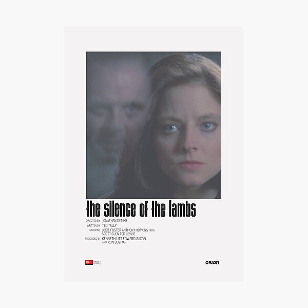 The Silence of the Lambs Movie Poster Photographic Print