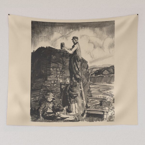 Item preview, Builders - George Bellows - 1922 designed and sold by CrankyOldDude.