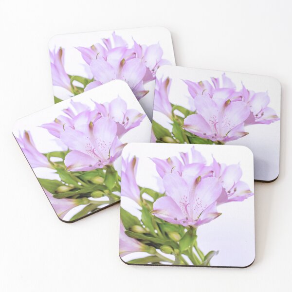 Item preview, Fresh purple Alstroemeria flowers isolated on white background designed and sold by lena-maximova.