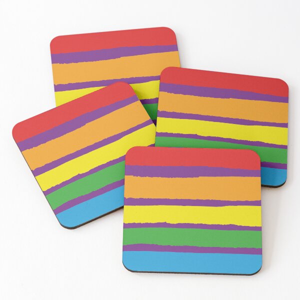 Item preview, LGBT Pride Flag Brush Strokes - (LGBT Rights Rainbow Symbol) designed and sold by SassyClassyMe.