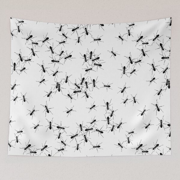 Item preview, Teamwork Design. Random Ant Pattern. Black and White designed and sold by RPuniquedesigns.