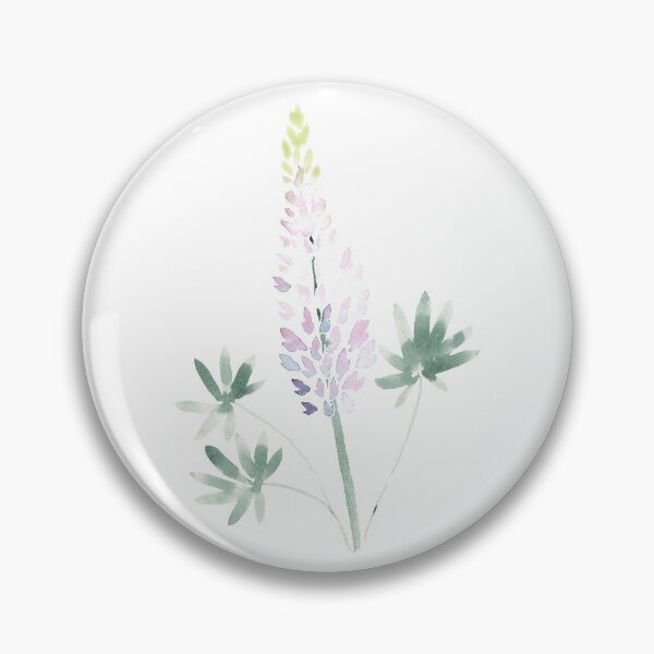 Item preview, Lupine Wildflower Watercolor Painting designed and sold by Danica Templeton.