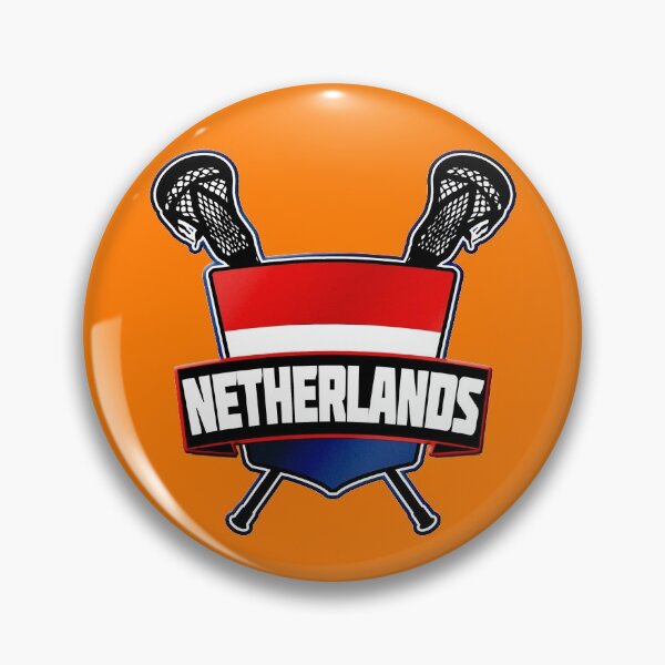 Item preview, Netherlands Lacrosse Flag Logo, Nederlandse Lacrosse designed and sold by gamefacegear.