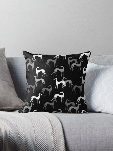 Item preview, Sighthounds in black designed and sold by lobitos.