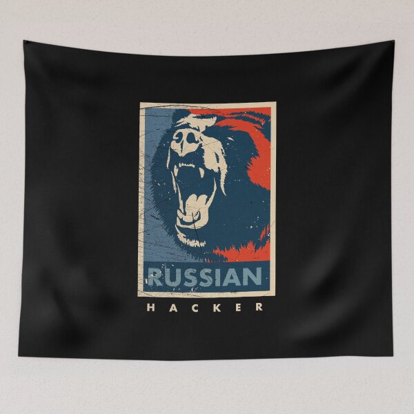 Item preview, Vintage Russian Hacker - Soviet Cyber Security design designed and sold by A-Fashion.