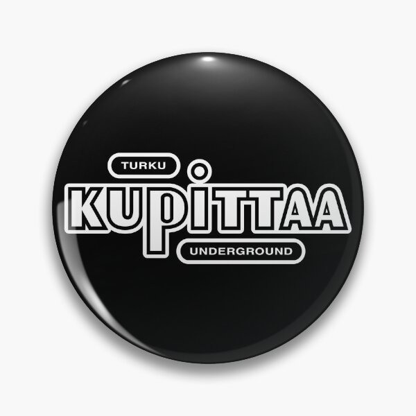 Item preview, Turku Kupittaa Underground (valkoinen teksti) designed and sold by futurytmi.