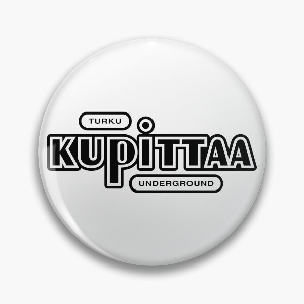 Item preview, Turku Kupittaa Underground (musta teksti) designed and sold by futurytmi.