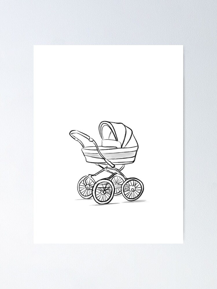 baby stroller vector sketch 8917333 Vector Art at Vecteezy